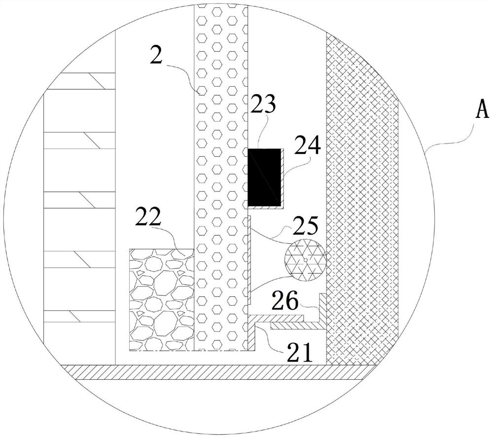 Hydrodynamic anti-backflow air shaft