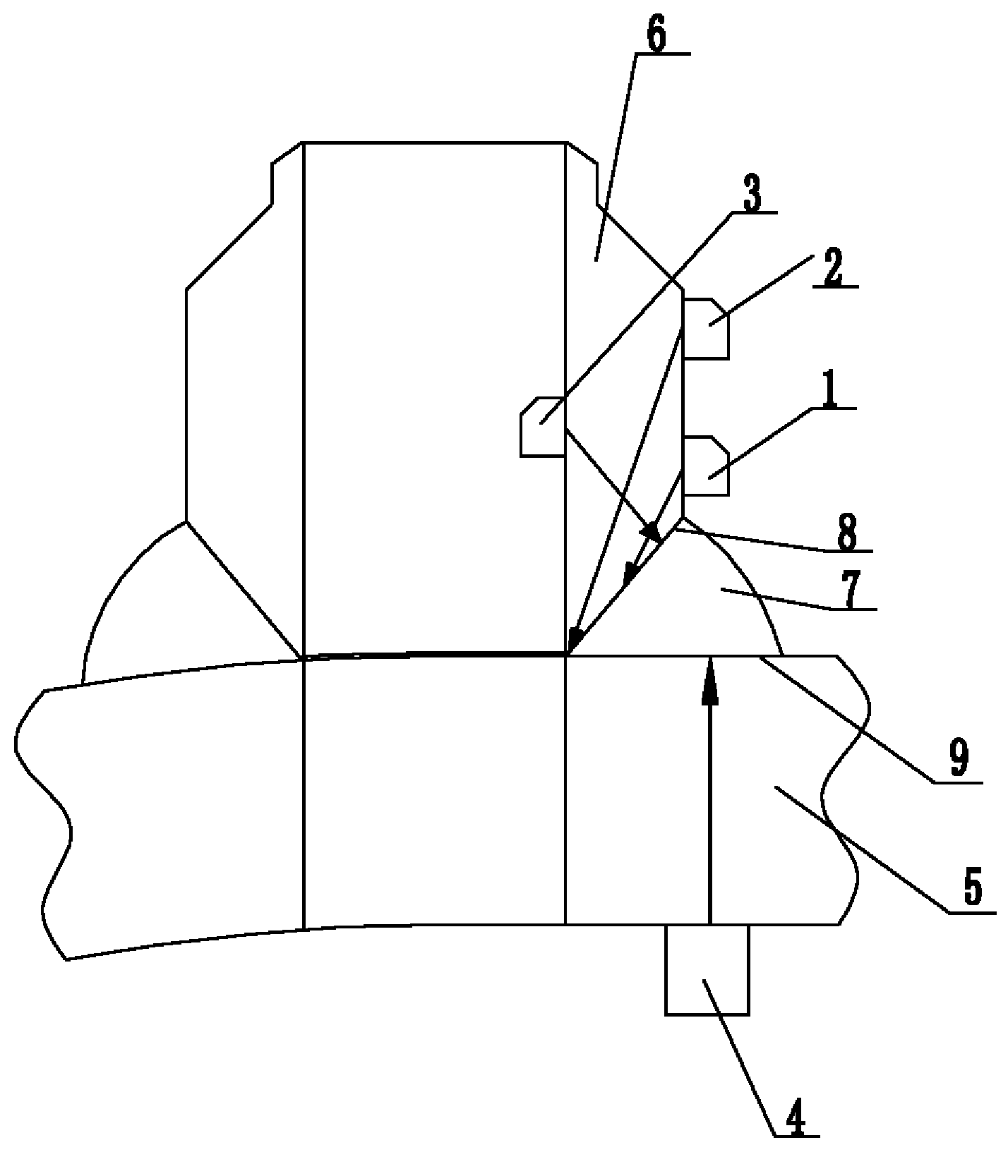 Short-pipe radial fillet weld ultrasonic flaw detection method