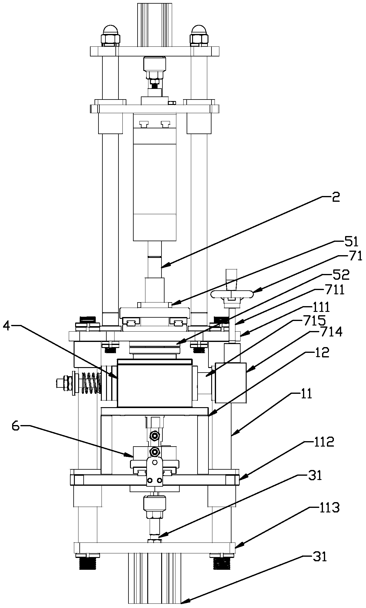 Welding mechanism with lifting device