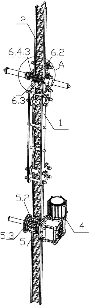 Safety lifting device for track structure