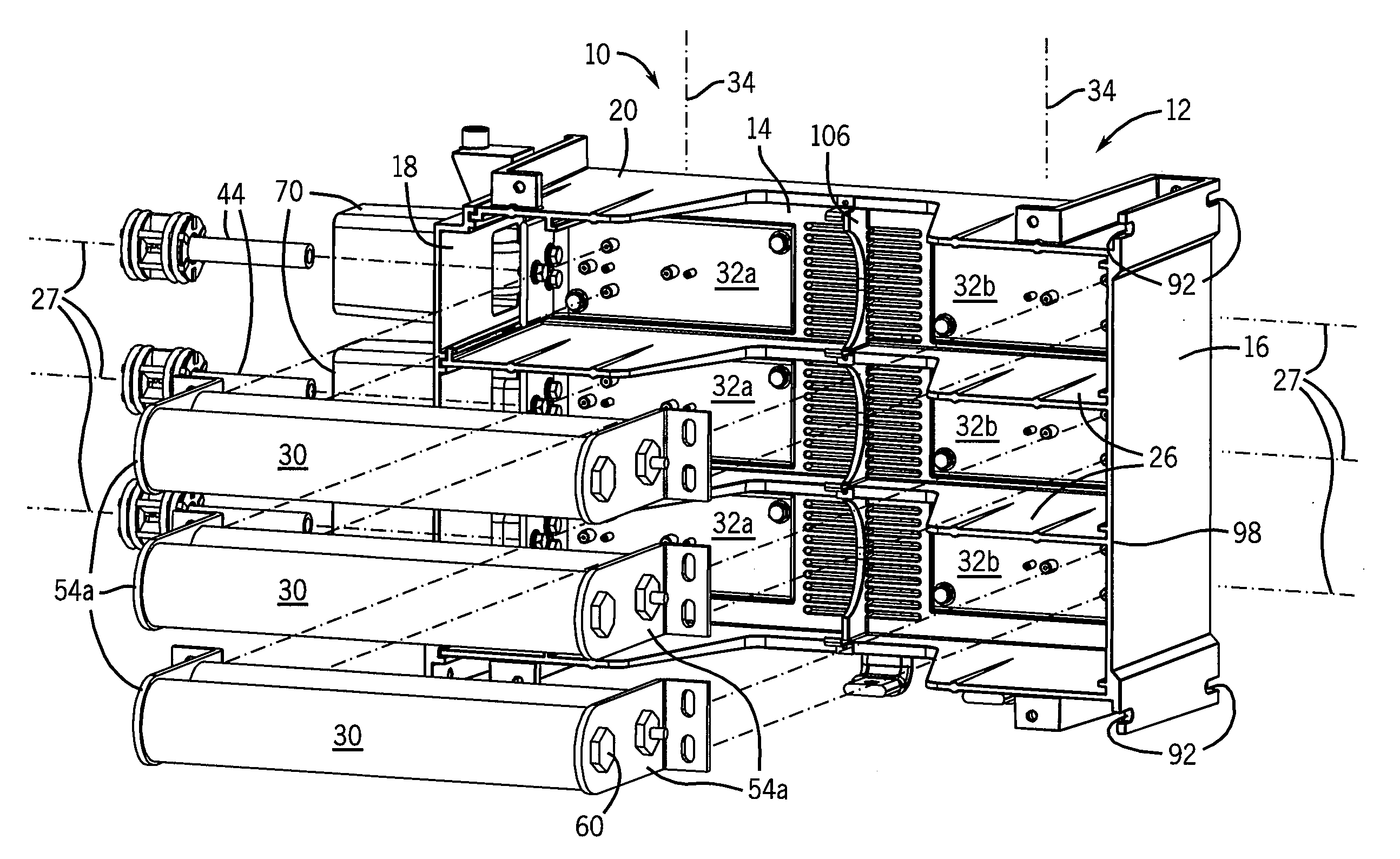 Modular high-power fuse carrier