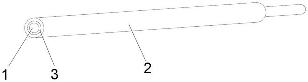 Composite ceramic rod for casting forming of hollow single crystal blade top cover hole, manufacturing method and application