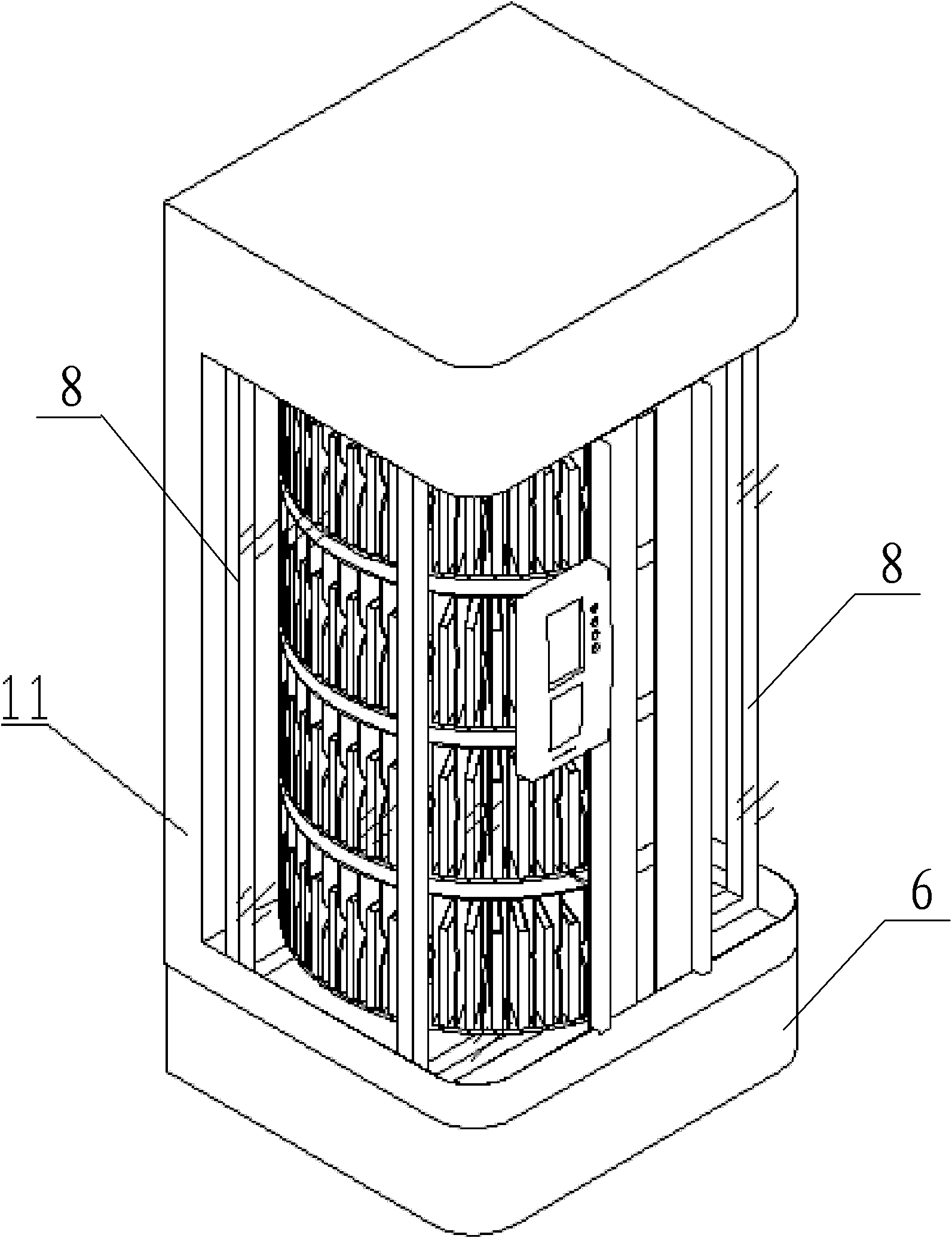 Self-service storage-extraction device