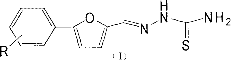 Purpose of substituent phenyl furaldehyde thiosemicarbazone compound as insect tyrosinase inhibitor