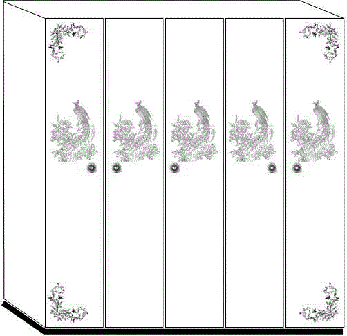 Assembly and disassembly type environment-friendly wardrobe (environment-friendly aluminum wardrobe)