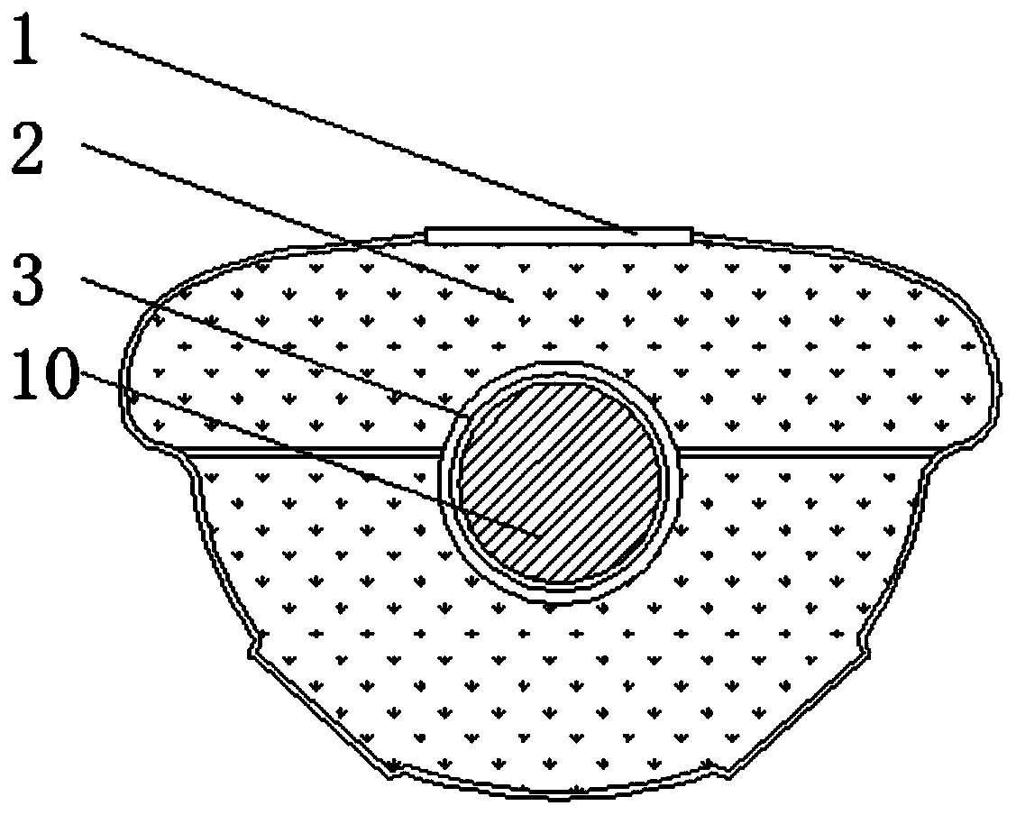 Composite material cover cap for automobile airbag