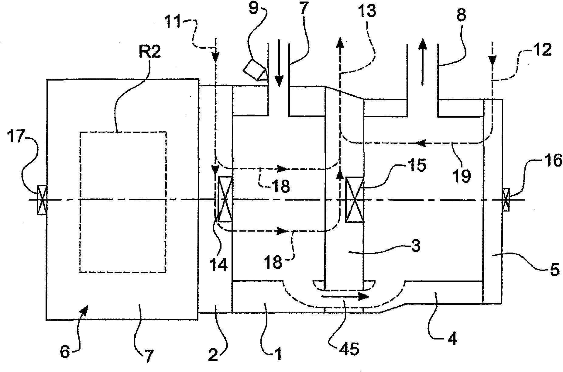 Rotary piston internal combustion engine power unit