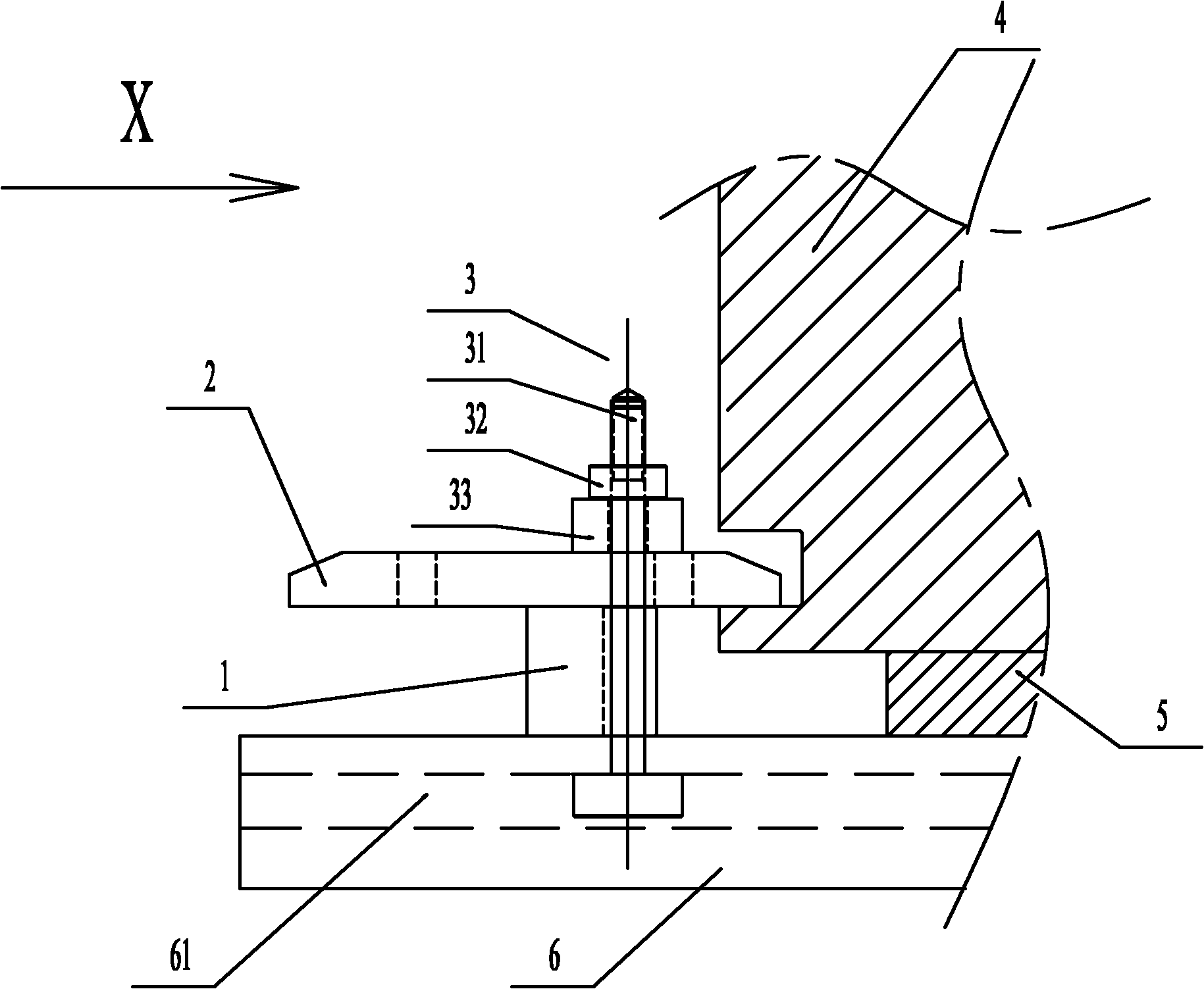 Pressure plate clamping mechanism