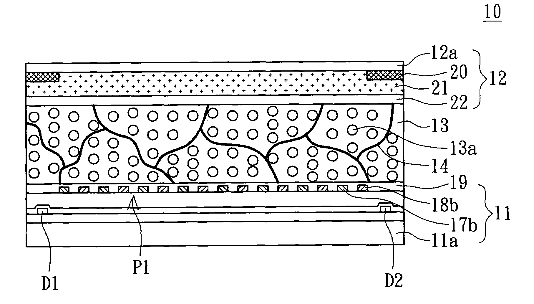 Fringe field switching LCD having smectic liquid crystal and utilizing alternate current squared wave driving voltage