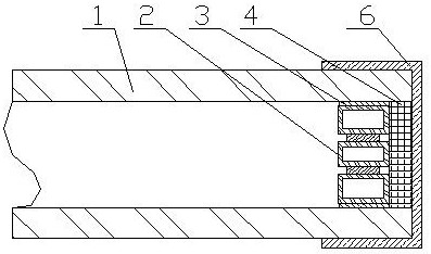 Broken bridge hollow glass and manufacturing method thereof
