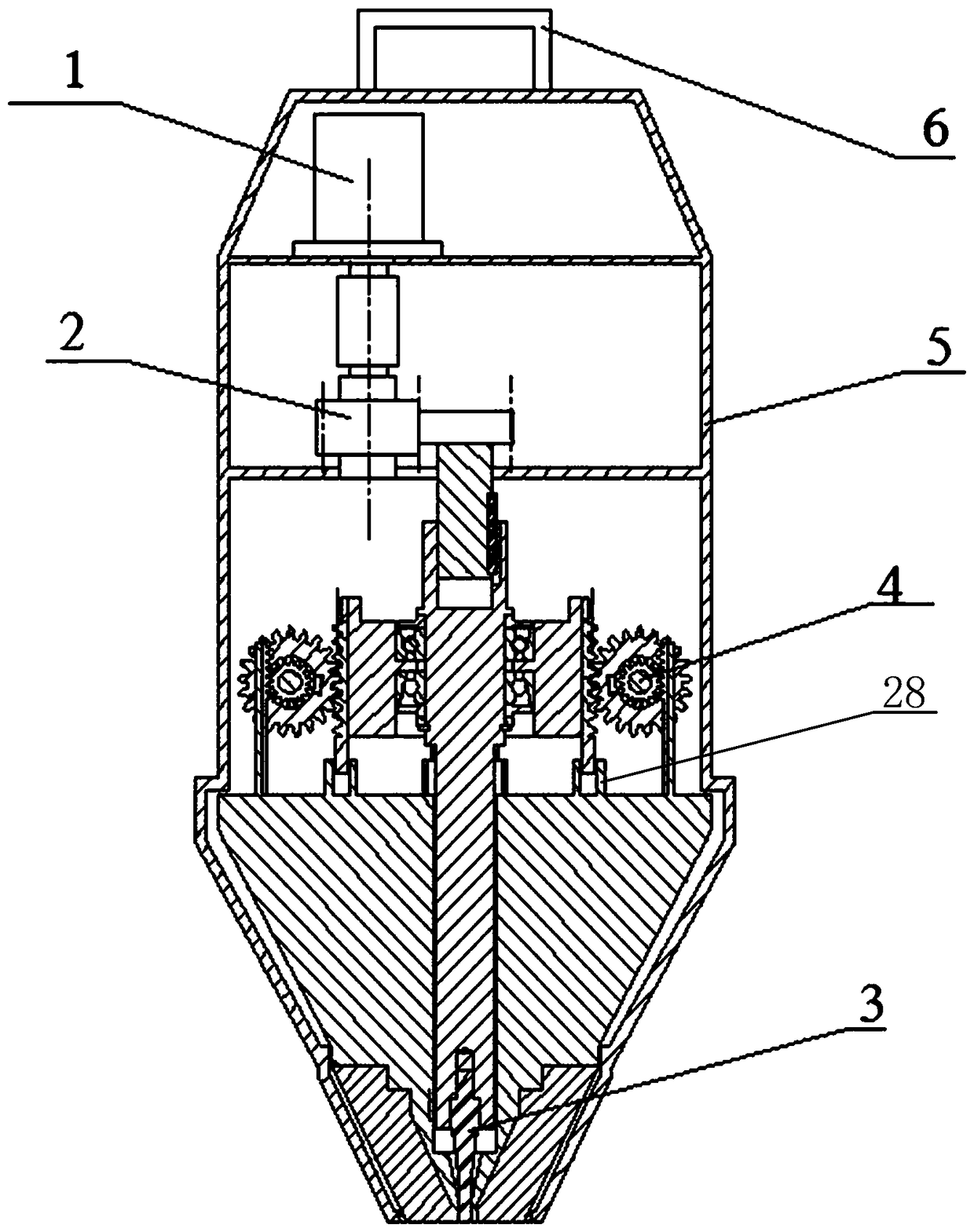 Double-mold key hole-free stirring friction spot welding equipment