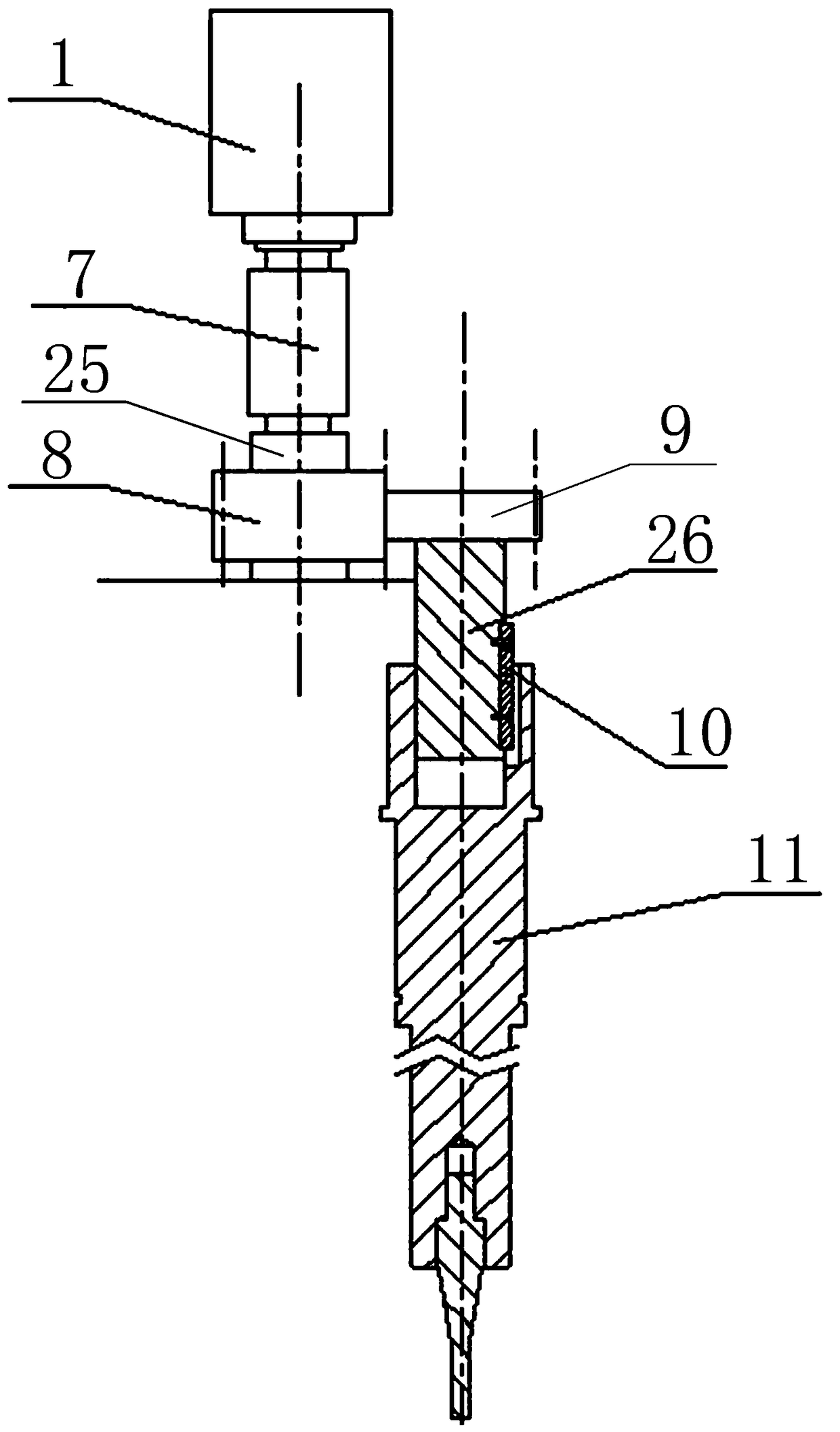 Double-mold key hole-free stirring friction spot welding equipment