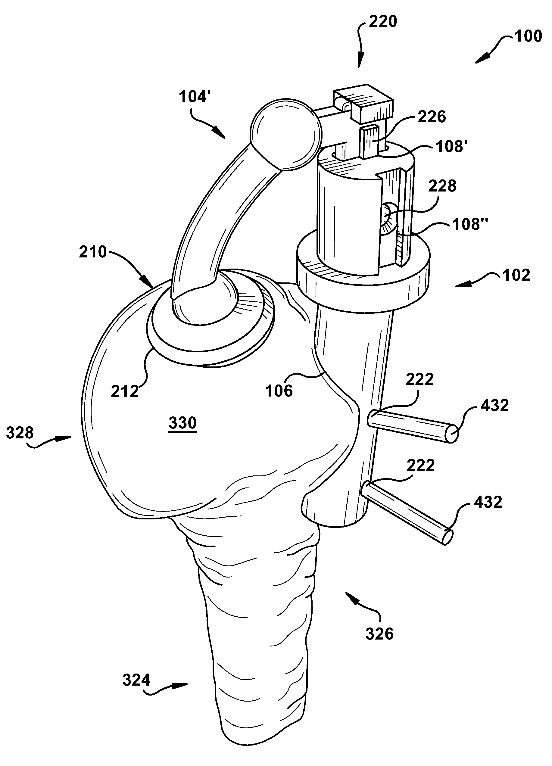 Apparatus and method for providing a reference indication to a patient tissue