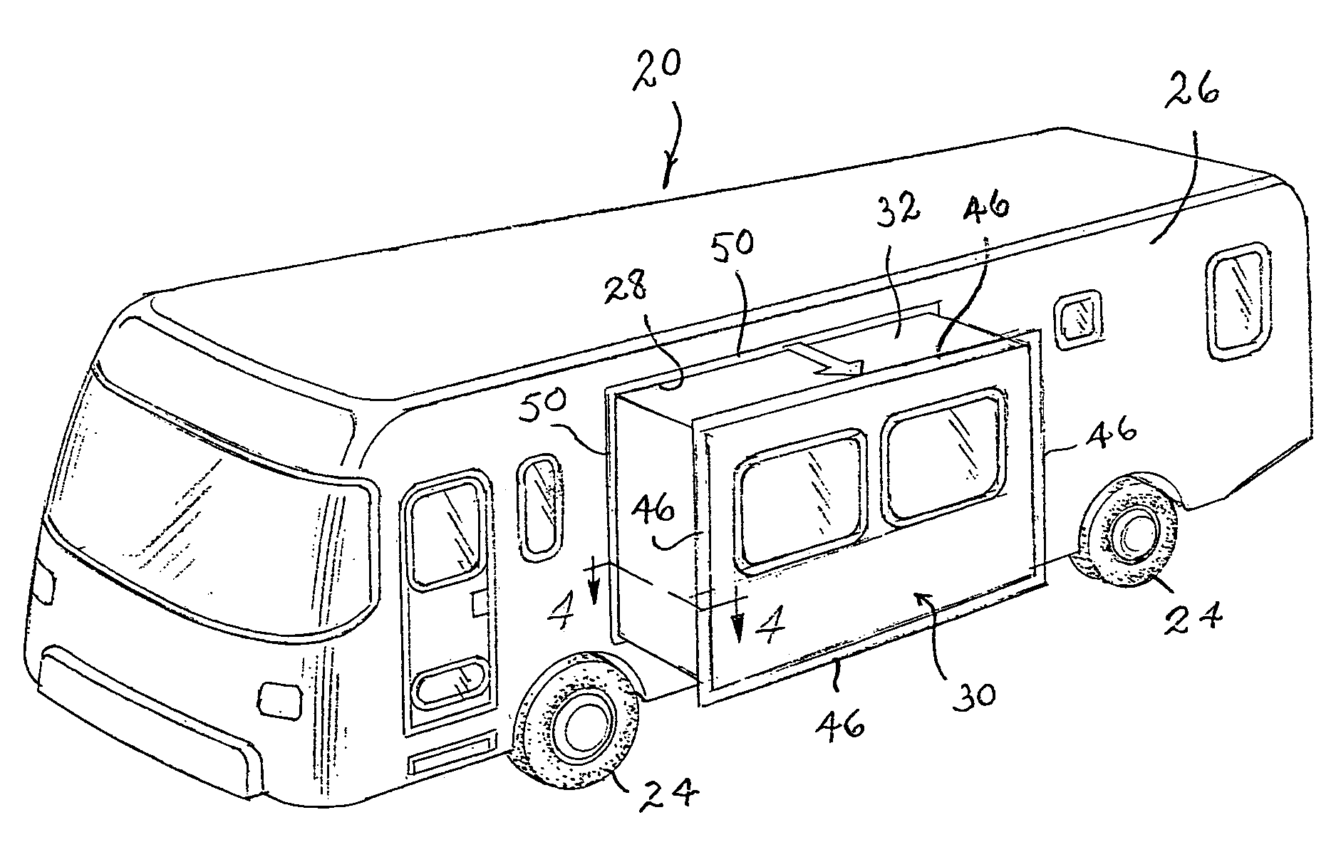 Trim and seal assemblies for vehicle with slide out room and method of manufacture