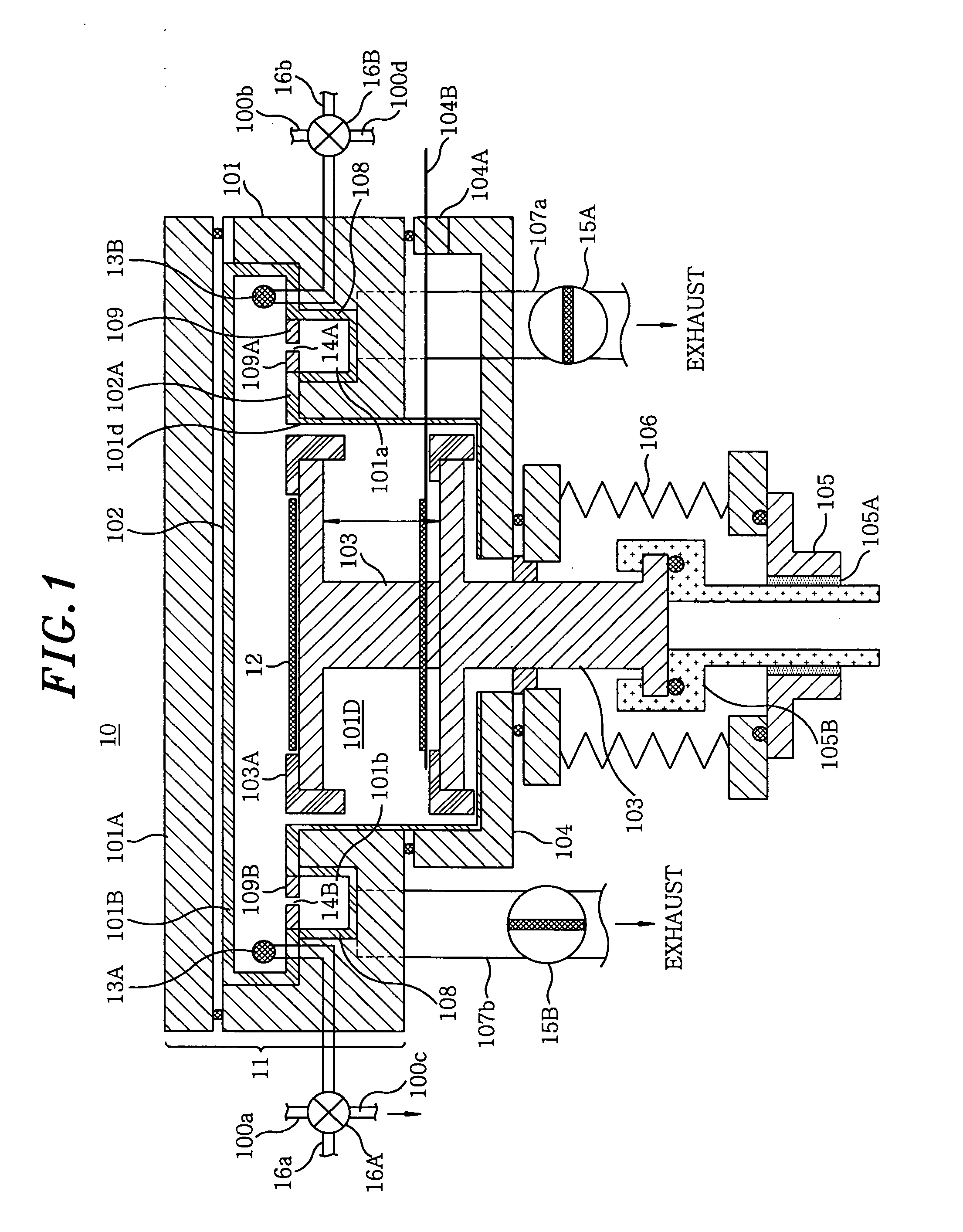 Substrate processing apparatus and method, and gas nozzle for improving purge efficiency