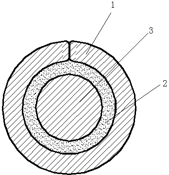 Brass strip core flux-cored welding ring and preparation method thereof