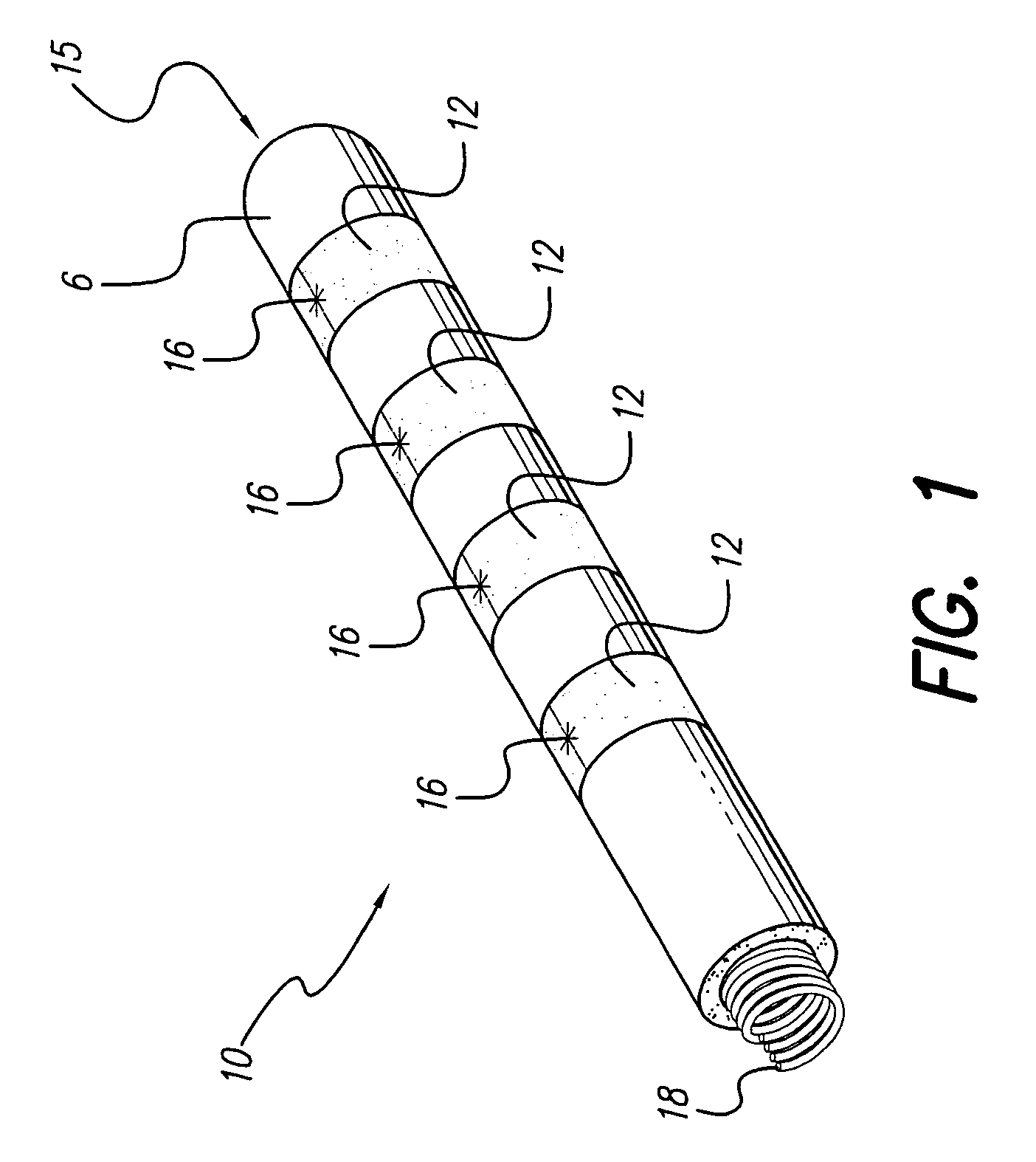 Band type multicontact electrode and method of making the same