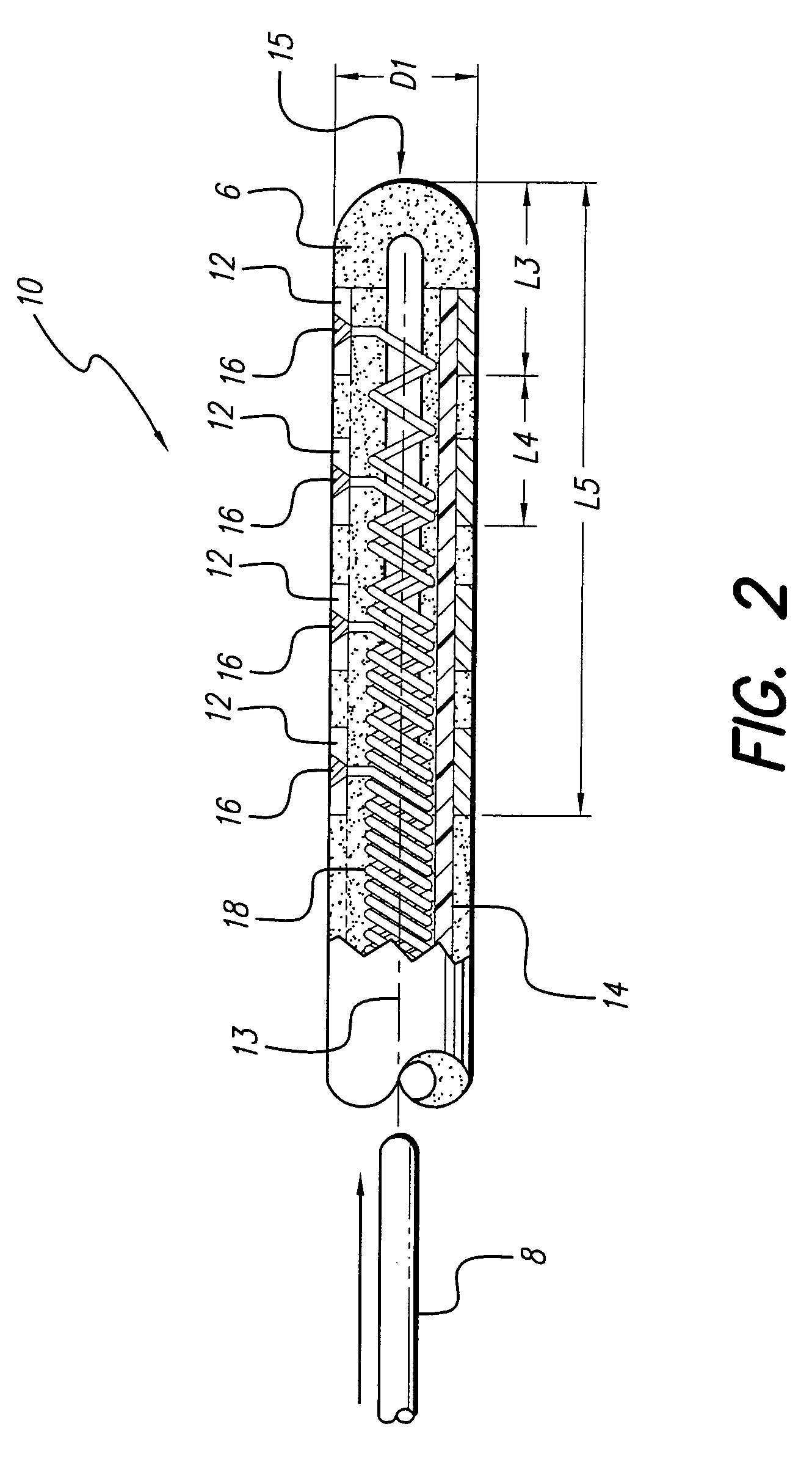 Band type multicontact electrode and method of making the same