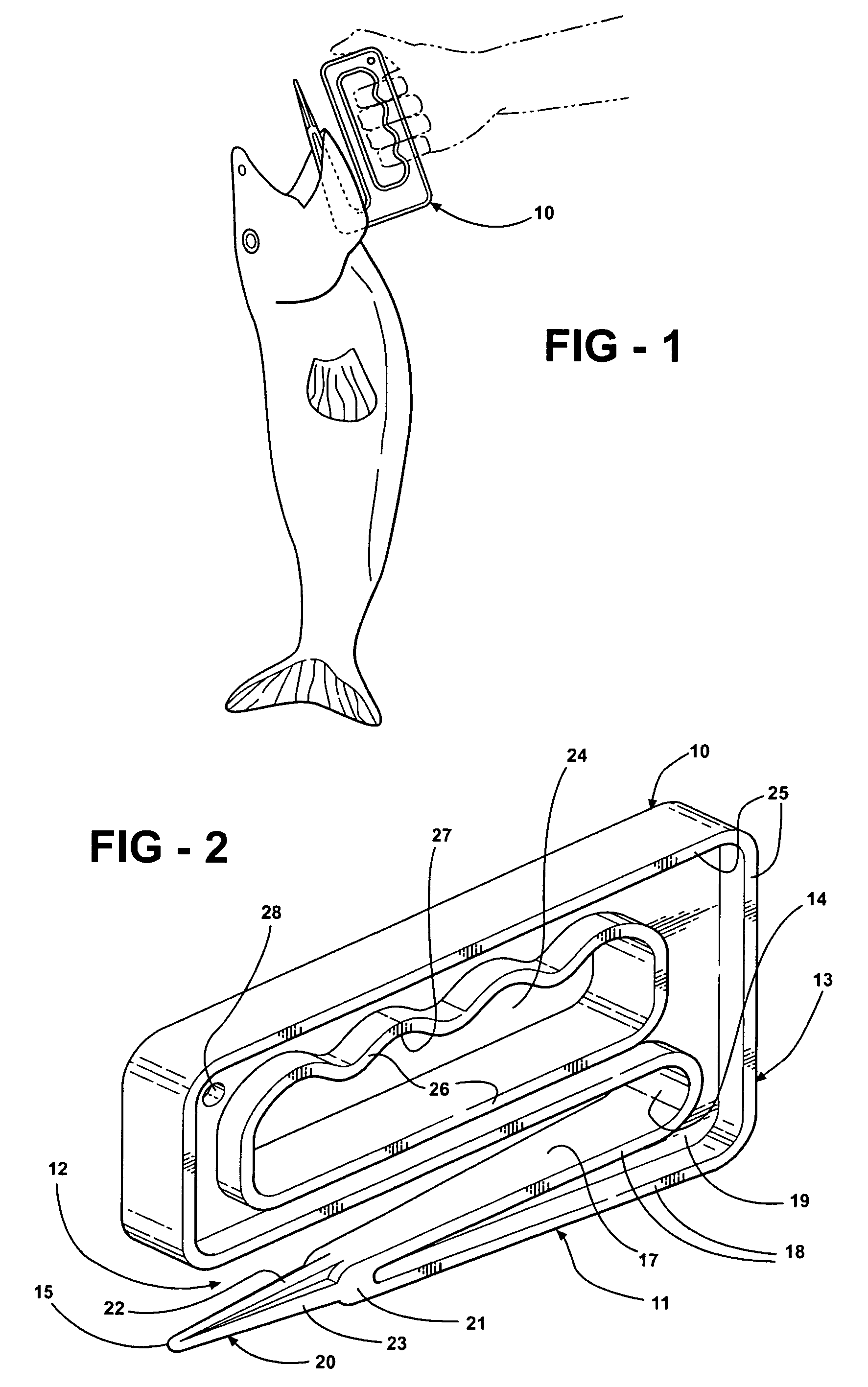 Device for handling fish