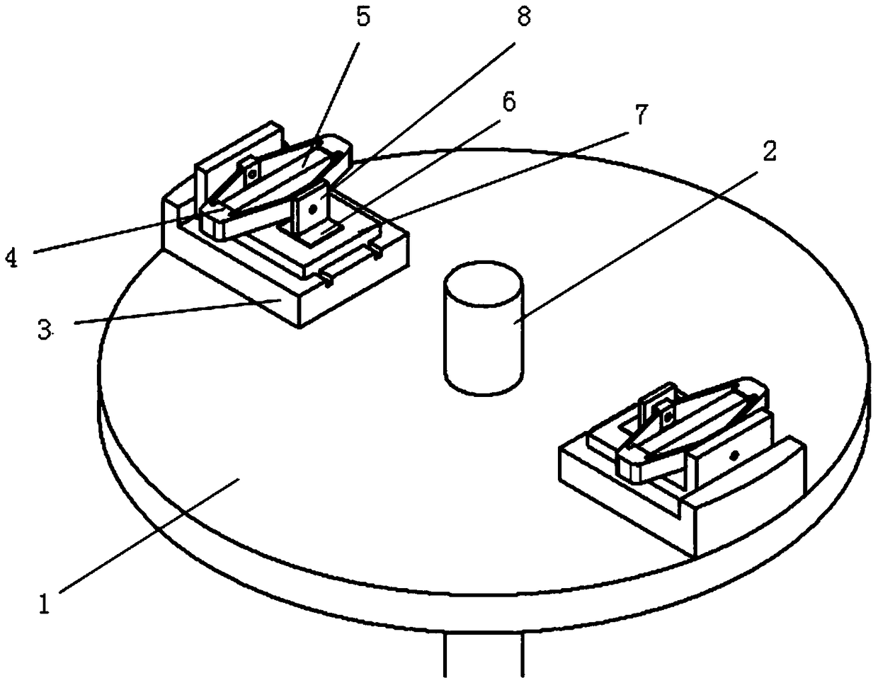 Vibration-centrifugal compound test device for inertial instrument calibration