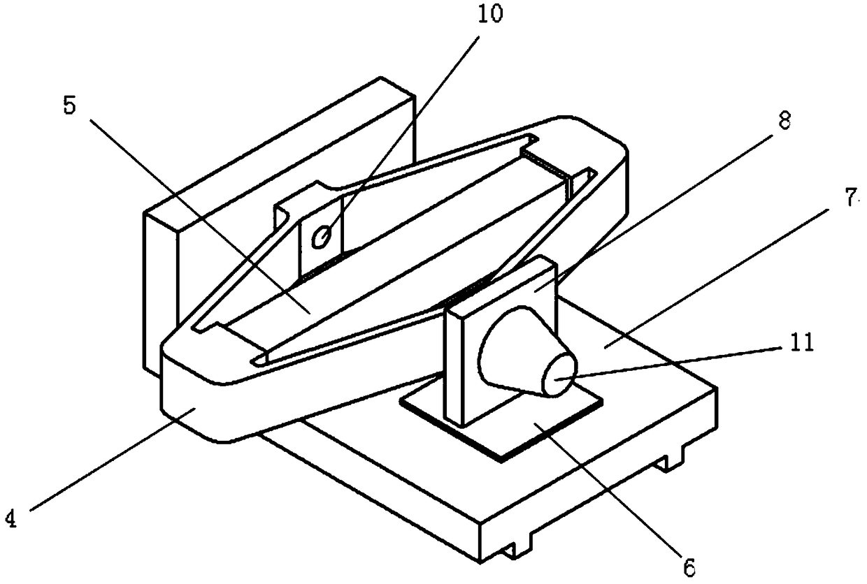 Vibration-centrifugal compound test device for inertial instrument calibration