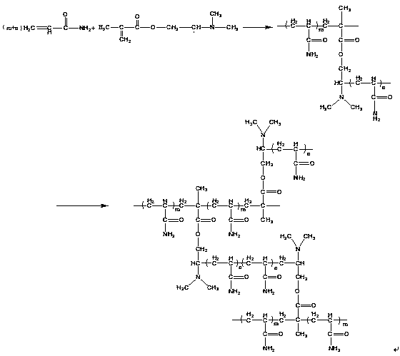 A kind of preparation method of micro-branched micro-crosslinked polyacrylamide