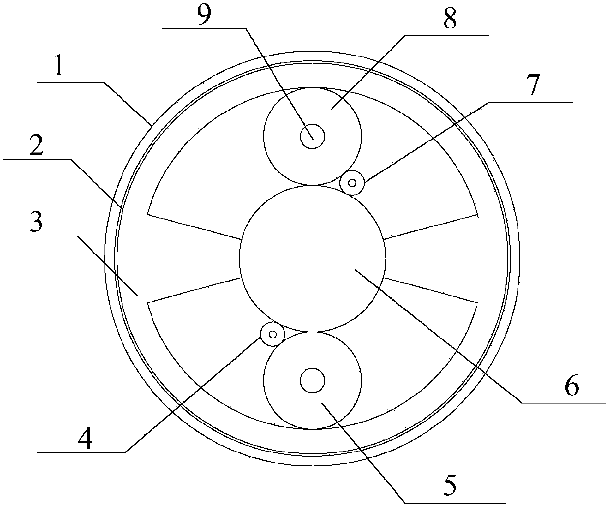 Distributive type device for monitoring leakage of storage tank bottom plate