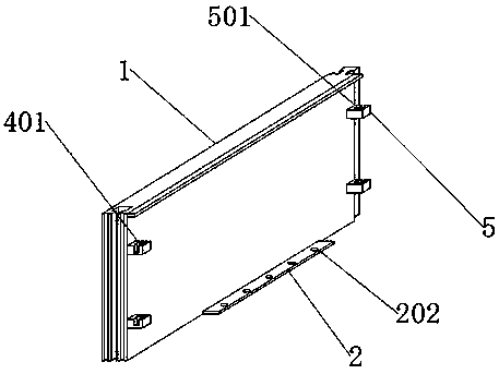Hidden line baseboard structure and construction method