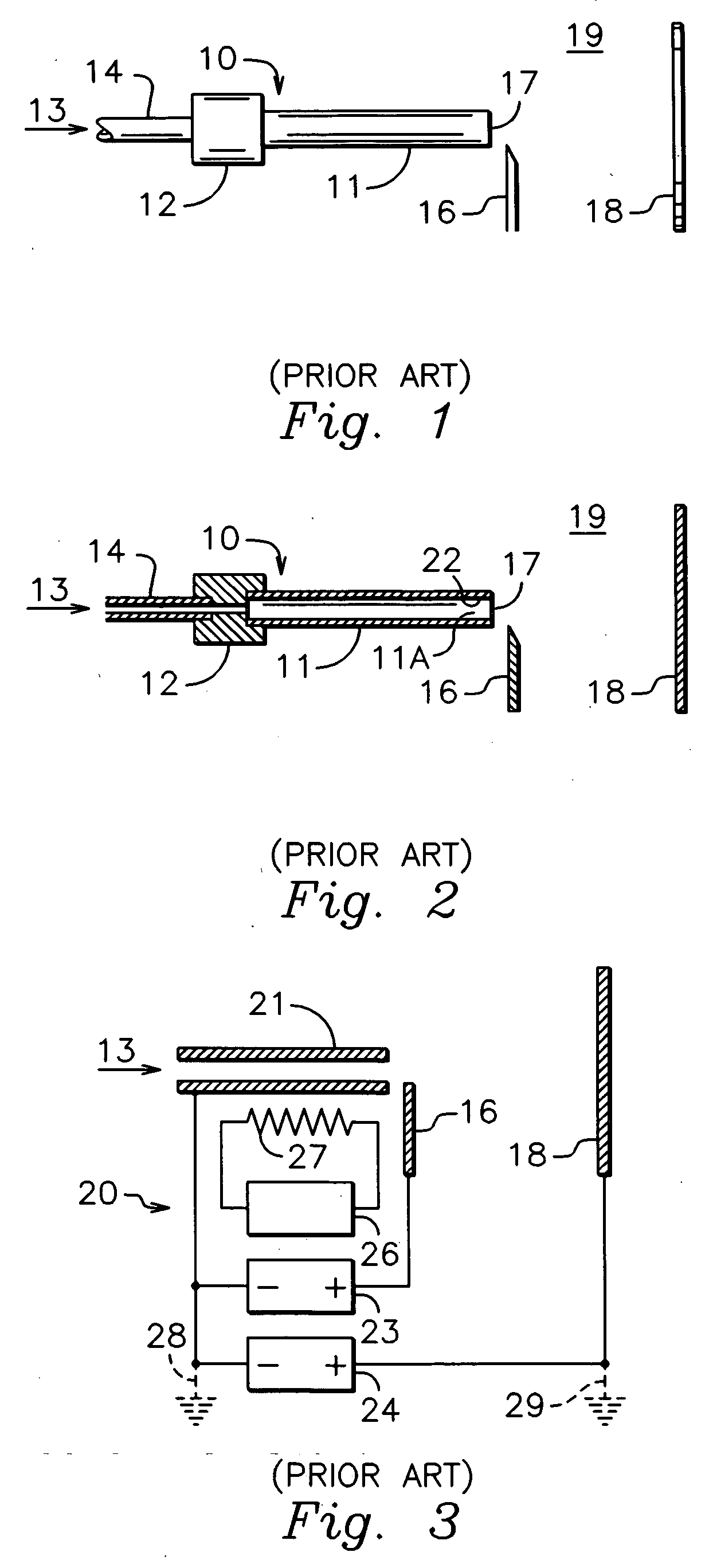 Industrial hollow cathode with radiation shield structure
