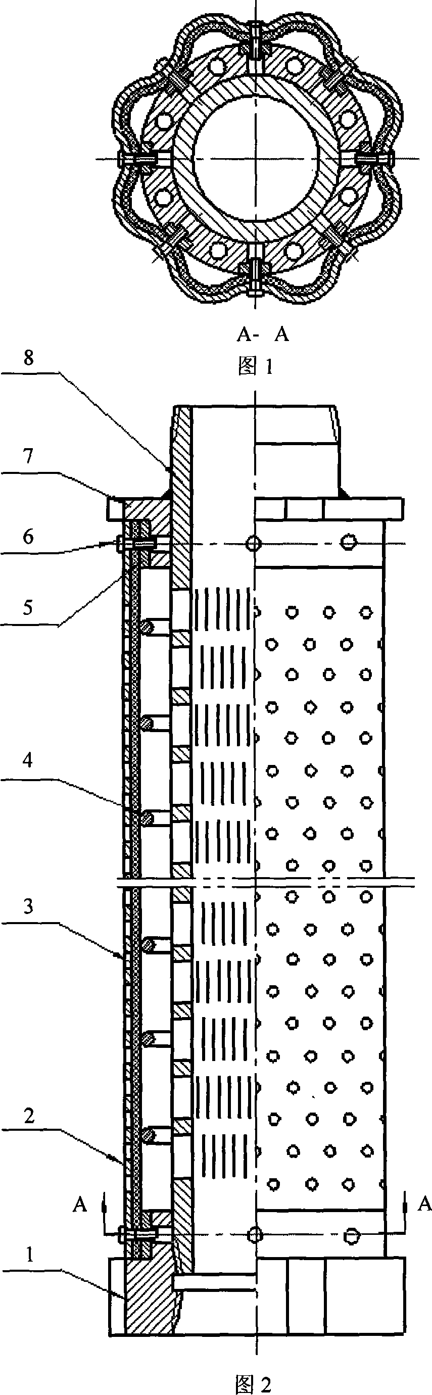 Adaptive filling expansion scree tube and expanding method thereof