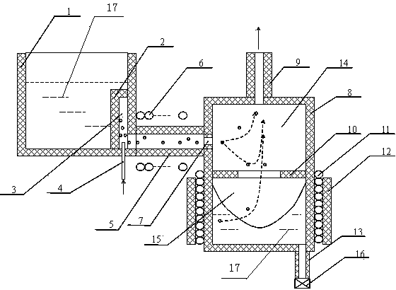 System for removing hydrogen in molten aluminum
