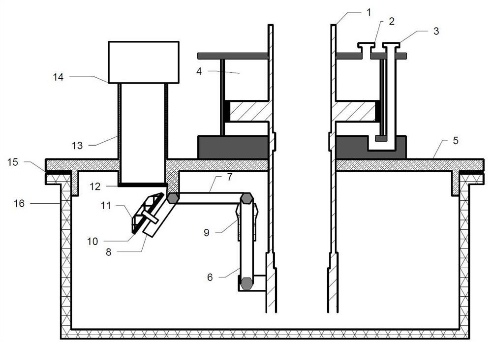 Gas collection pipeline linkage one-way cut-off device and method for oil gas loading and unloading