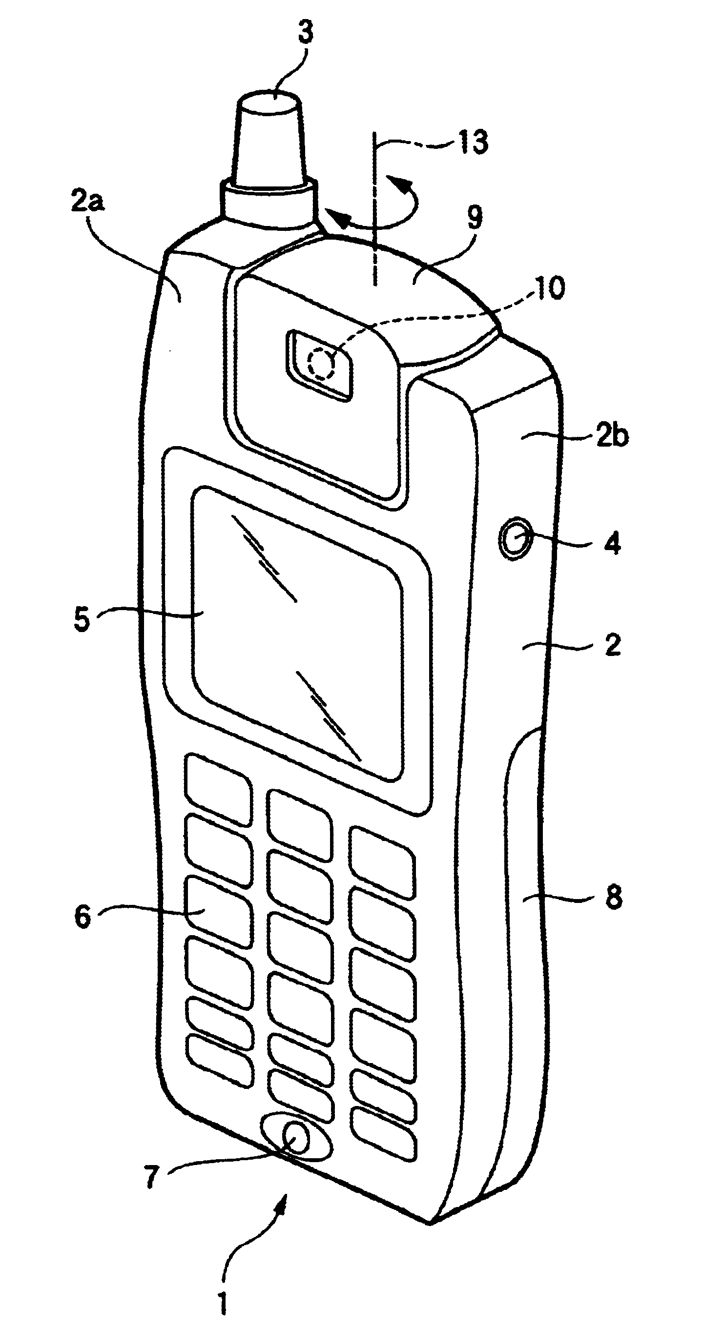 Mobile information communicating terminal device having video camera