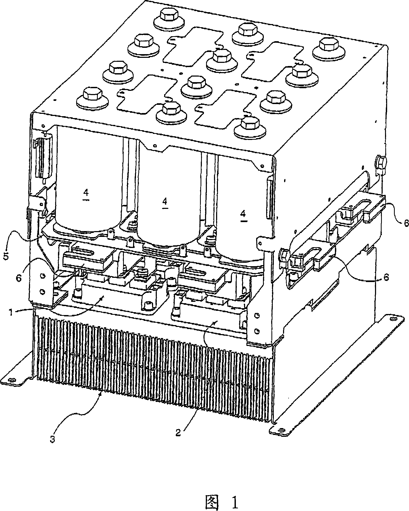 Connection system between capacitor batteries