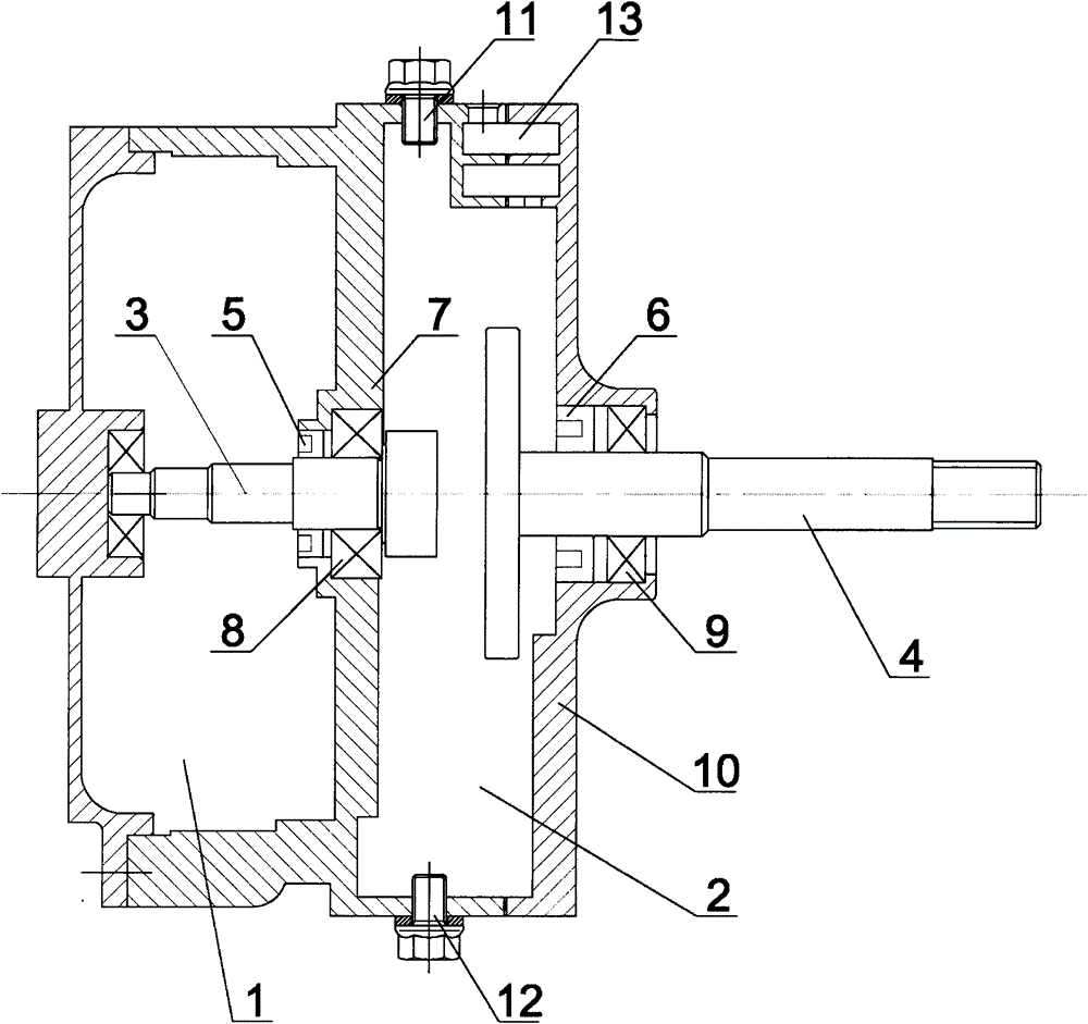 Variable-gear motor gearbox structure of electric bicycle