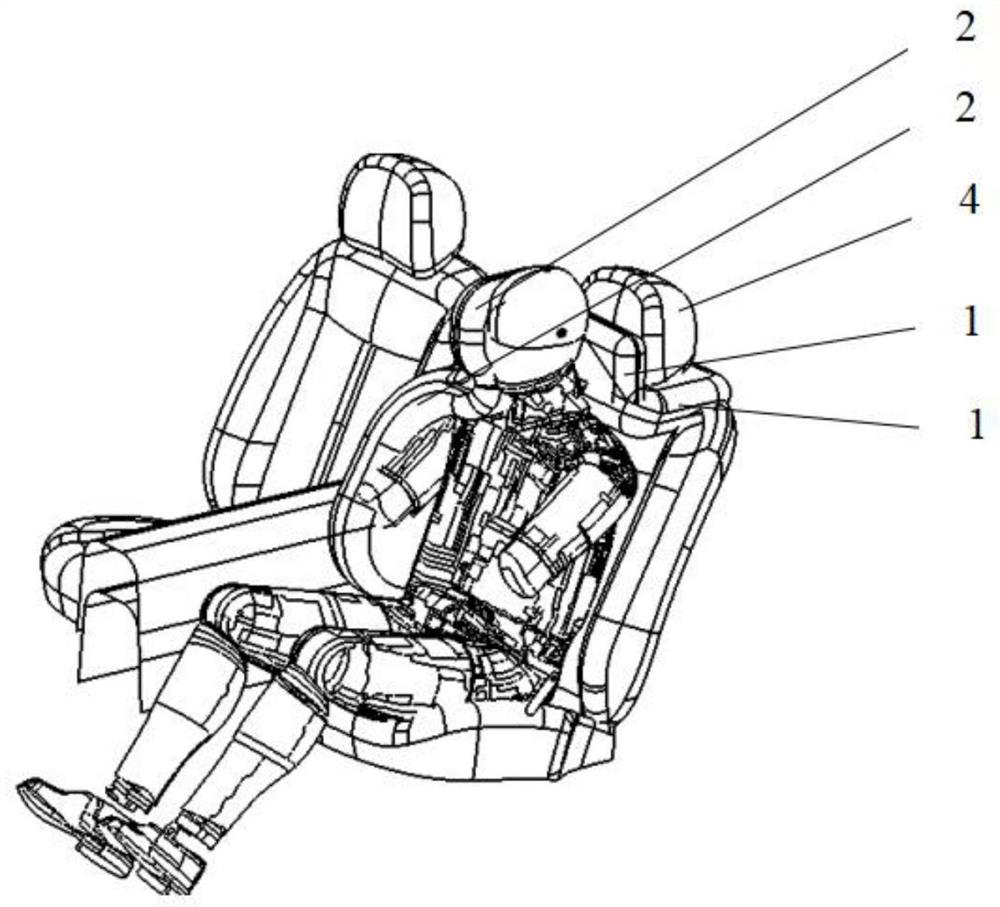 Integrated air bag of vehicle and control method and system of integrated air bag