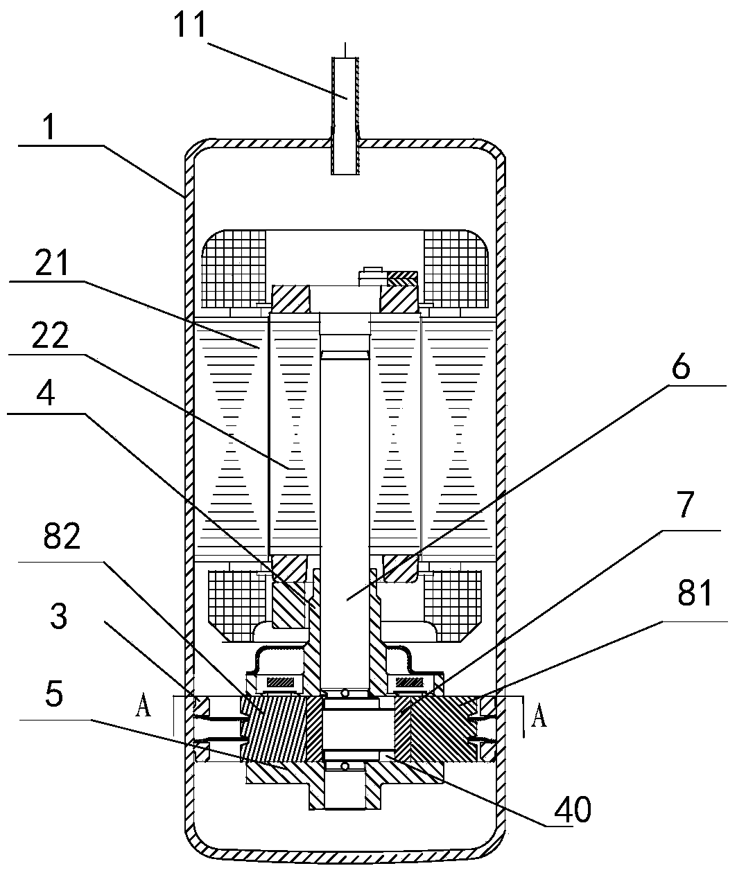 Rotary compressor, and compression unit and air conditioner thereof