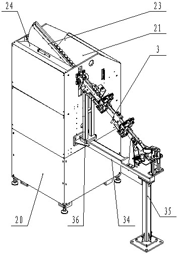 A linkage supply type spike conveying equipment