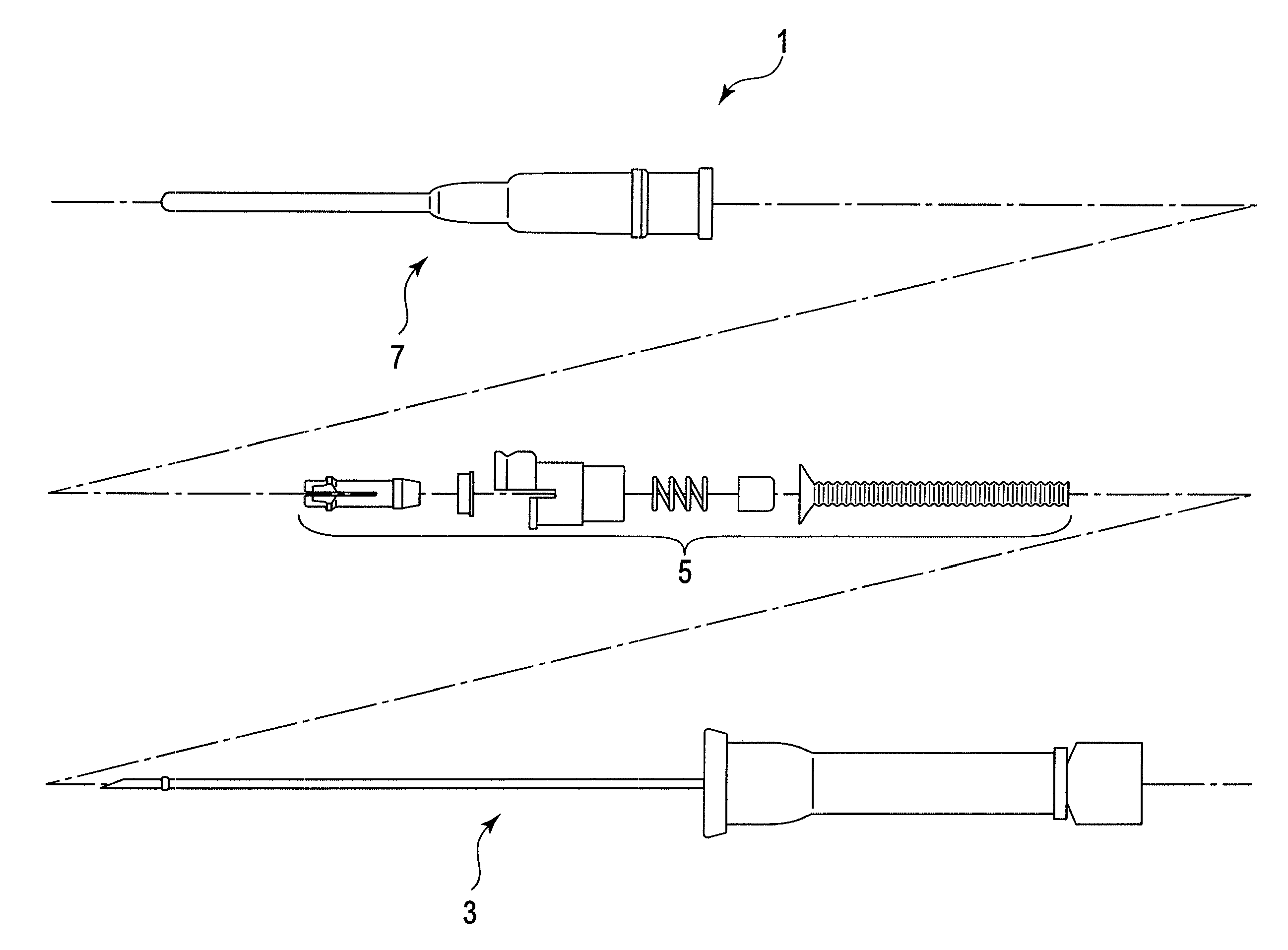 Medical safety needle preventive of needlepoint re-exposure