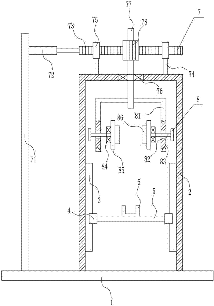Reinforcing steel bar rust removing device for building