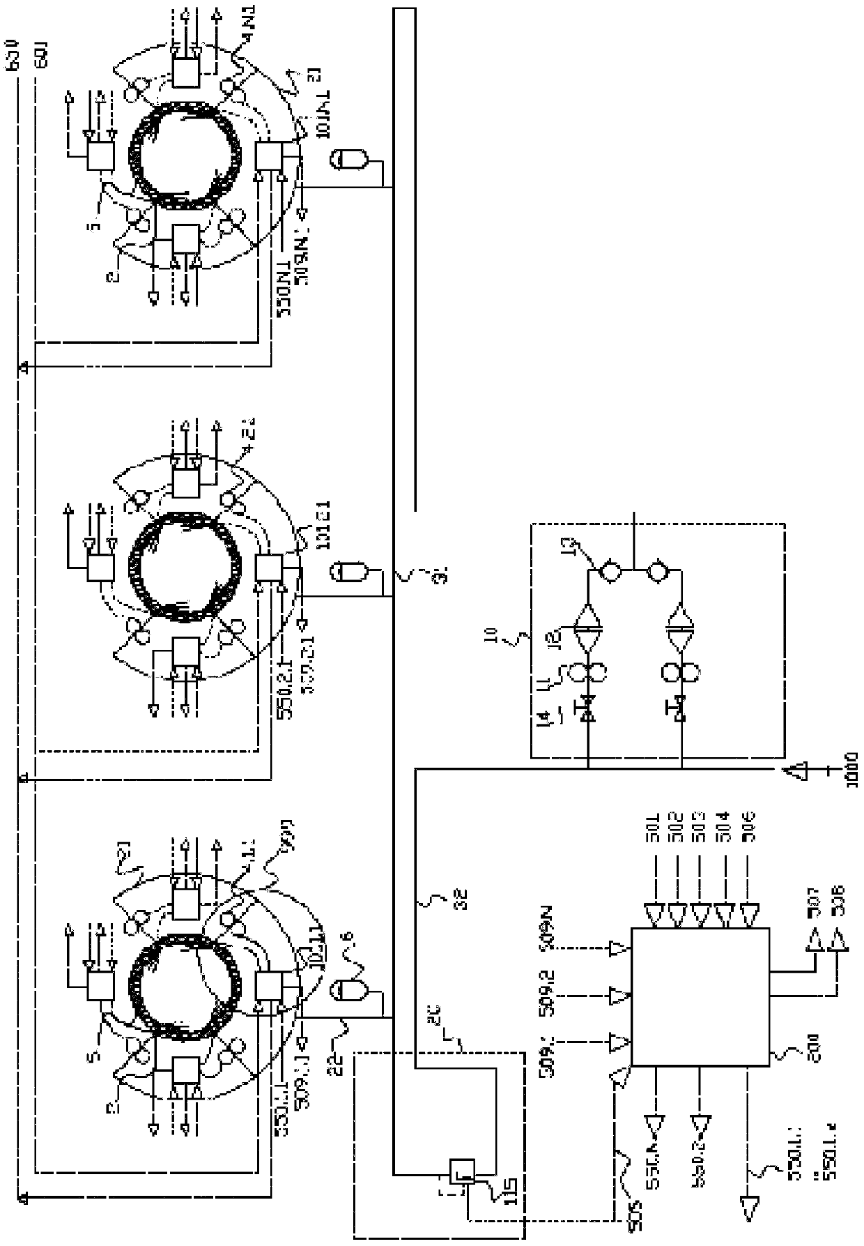 Injectors for cylinder lubricating oil distribution systems for large diesel engine cylinders