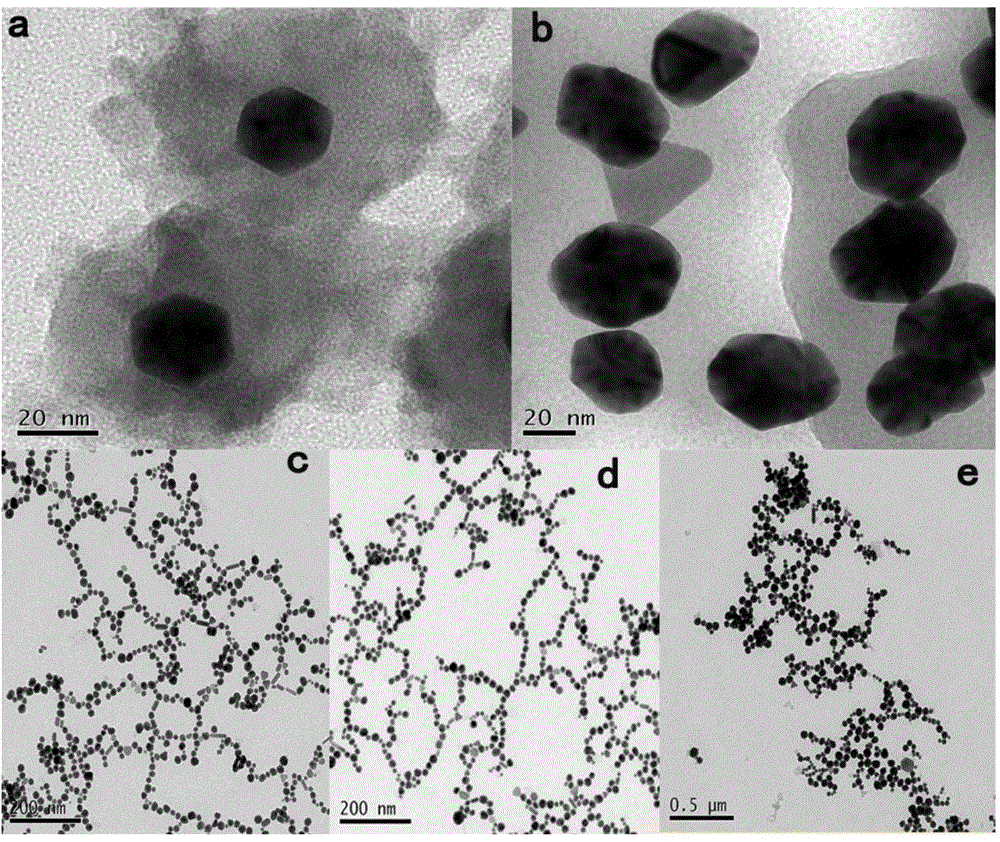 Environment-friendly synthesis method of 1D chain structure nano particles