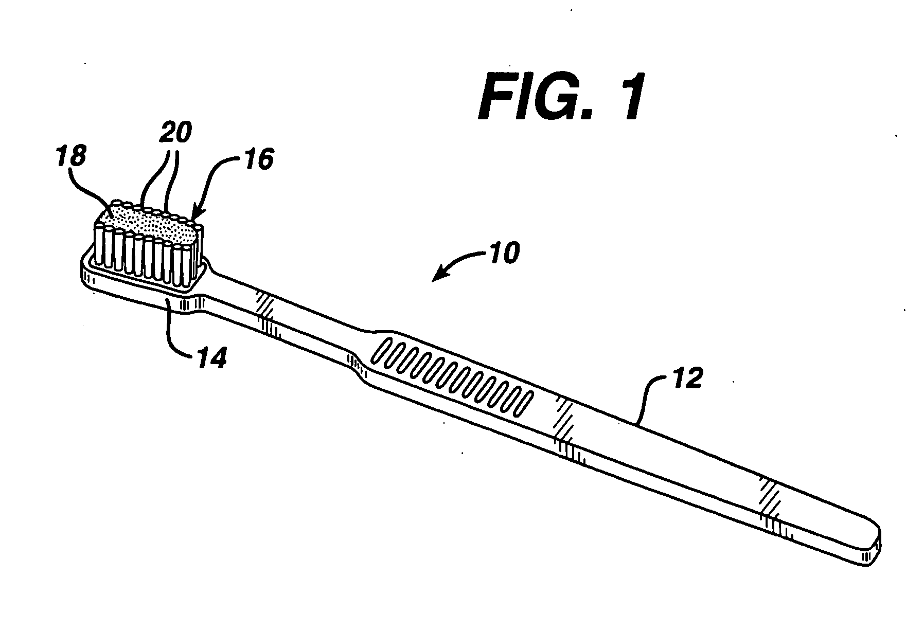 Gum massaging oral brush