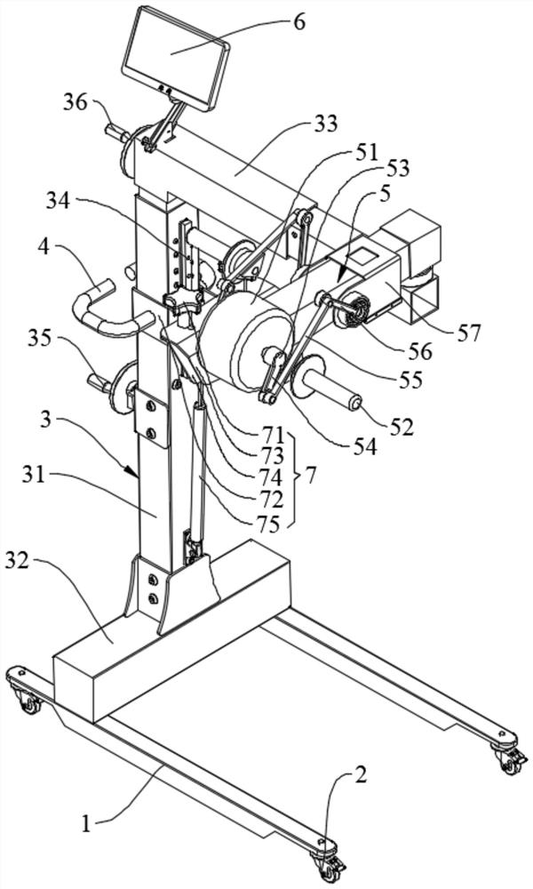 Crank rocker type rehabilitation training device