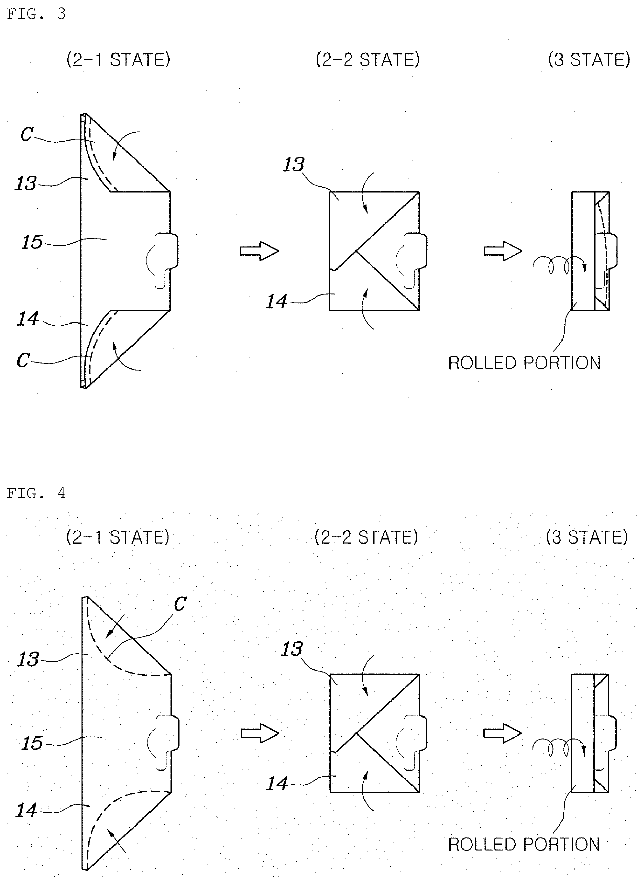 Automotive side airbag and method of folding same