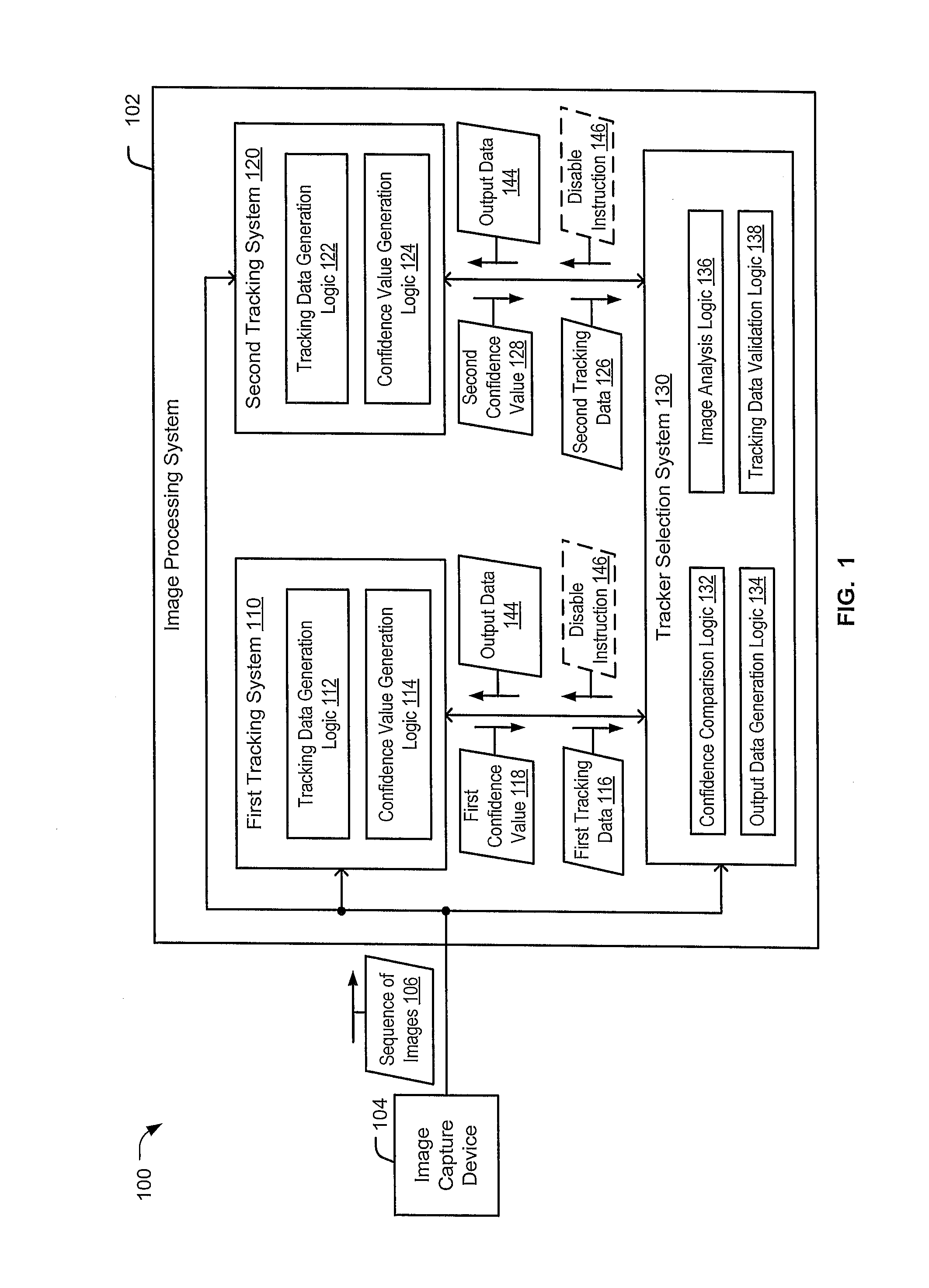 System and method to improve object tracking using multiple tracking systems