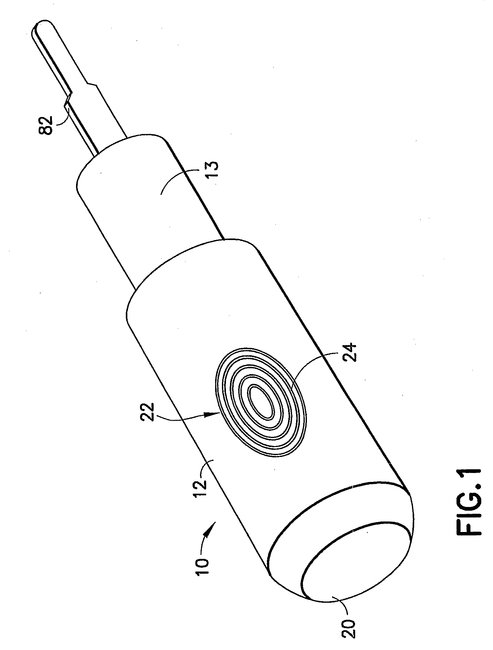 Rotary-actuated medical puncturing device
