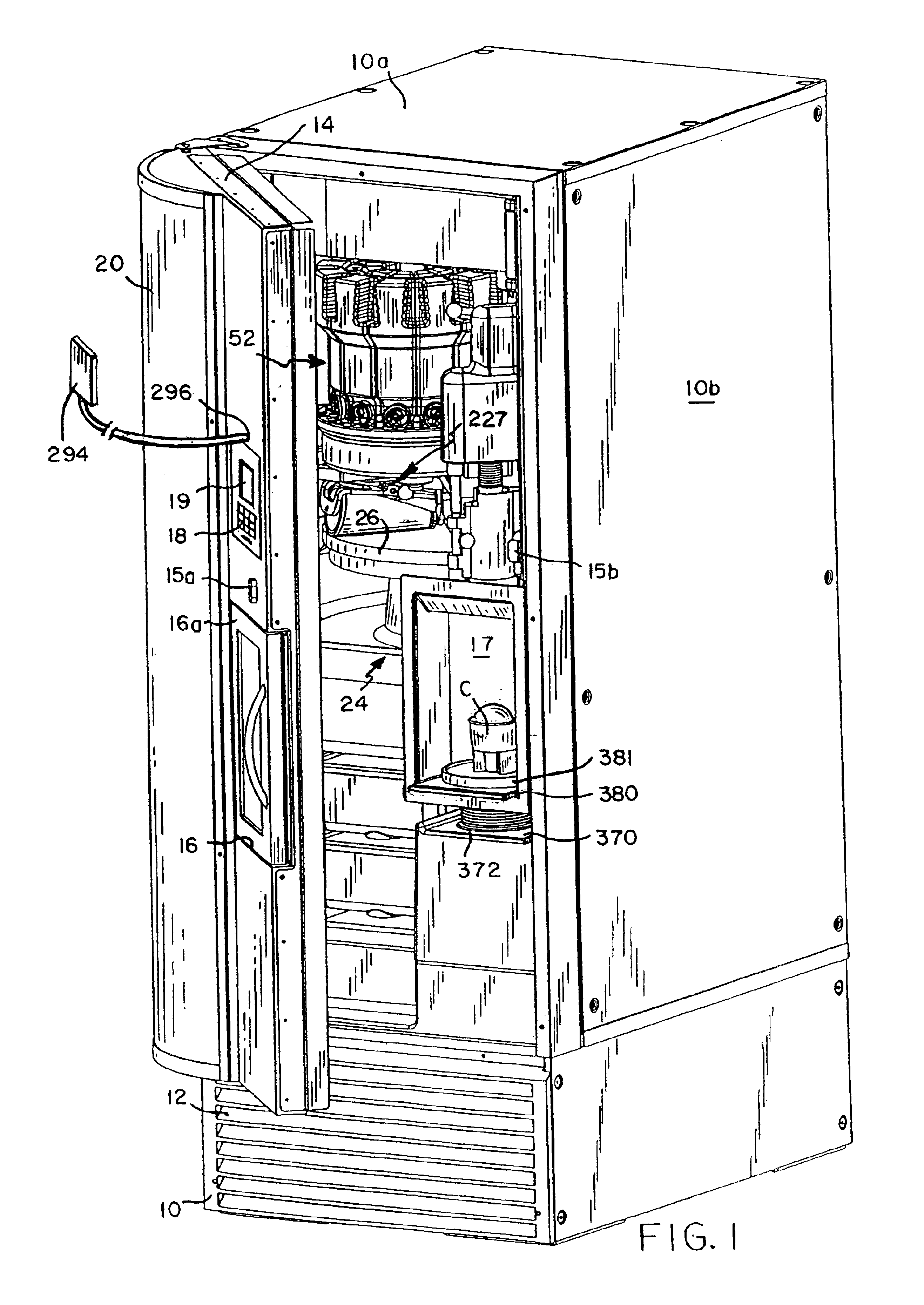 Method for producing and dispensing an aerated and/or blended food product