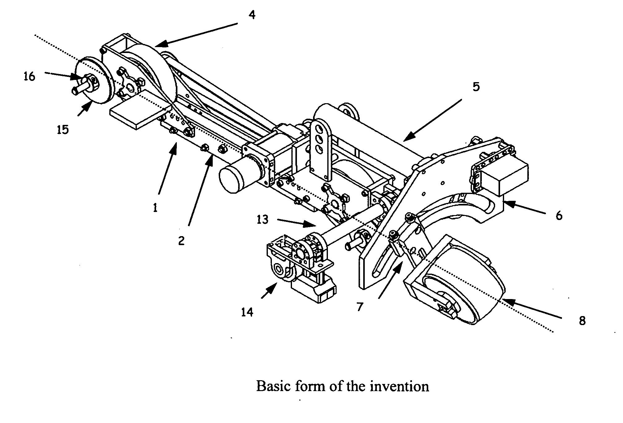 One-dimensional climbing vehicle with resilient guide mechanism