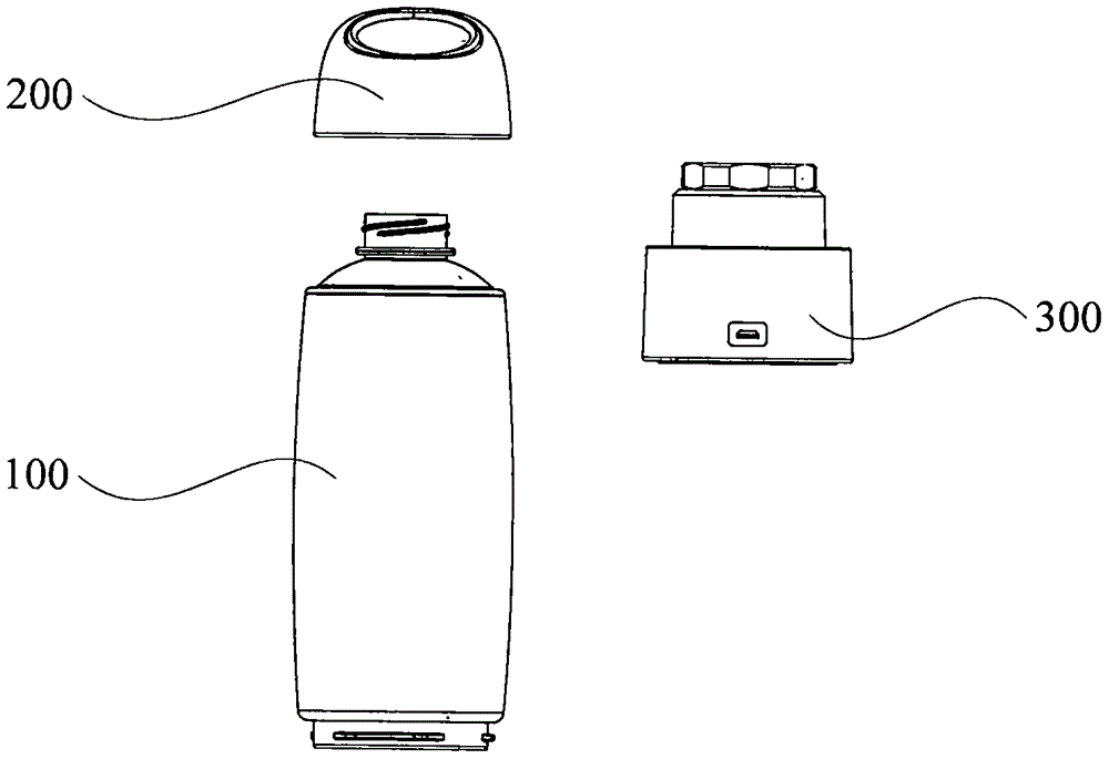Portable hydrogen-water generating device